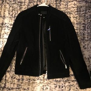 Suede men’s motorcycle  jacket